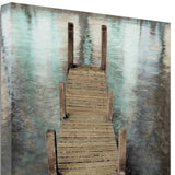 Small Dock on the Water 1 Giclee Wrap Canvas Wall Art