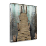 Small Dock on the Water 4 Giclee Wrap Canvas Wall Art