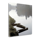 Overcast Lake View 2 Giclee Wrap Canvas Wall Art