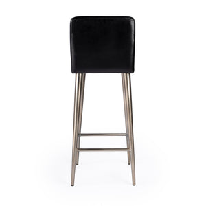 Butler Specialty Maxwell Black Leather Bar Stool 4347034