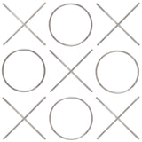 XOXO Stainless Steel Contemporary Chrome Stainless Steel Wall Decor - 21.375" W x .75" D x 21.375" H / 20" W x .75" D x 20" H