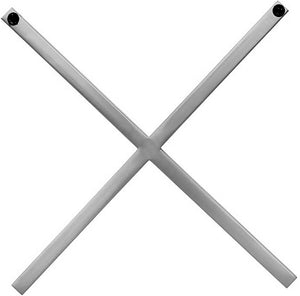 XOXO Stainless Steel Contemporary Chrome Stainless Steel Wall Decor - 21.375" W x .75" D x 21.375" H / 20" W x .75" D x 20" H