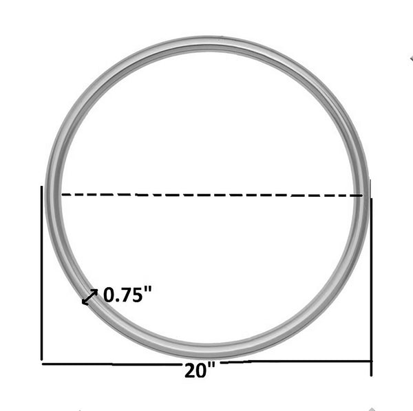 XOXO Stainless Steel Contemporary Chrome Stainless Steel Wall Decor - 21.375" W x .75" D x 21.375" H / 20" W x .75" D x 20" H