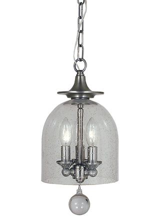 3-Light Brushed Nickel Hannover Pendant