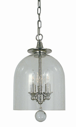 3-Light Polished Nickel Hannover Pendant