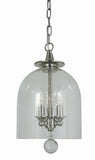 3-Light Polished Nickel Hannover Pendant