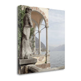 Ancient European Sculpture with Water View Giclee Wrap Canvas Wall Art