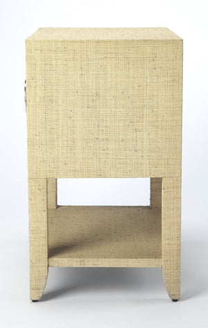 Butler Specialty Amelle Cream Raffia End Table 4357349