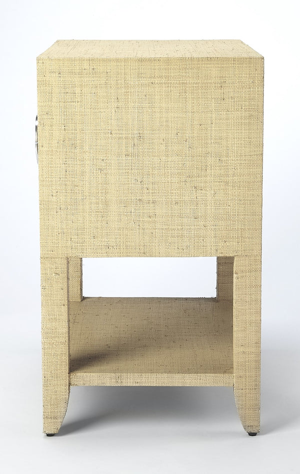 Butler Specialty Amelle Cream Raffia End Table 4357349