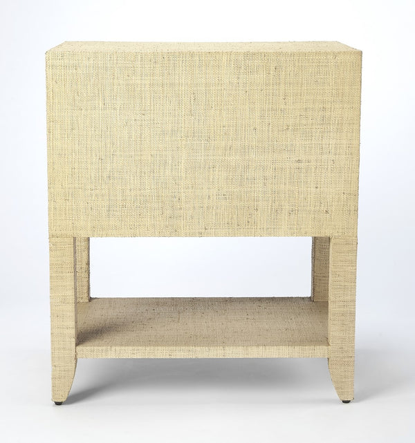 Butler Specialty Amelle Cream Raffia End Table 4357349