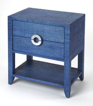 Butler Specialty Amelle Blue Raffia End Table 4357361