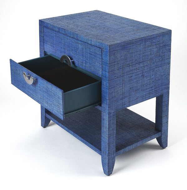 Butler Specialty Amelle Blue Raffia End Table 4357361