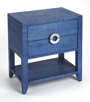 Butler Specialty Amelle Blue Raffia End Table 4357361