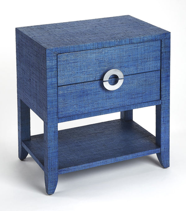 Butler Specialty Amelle Blue Raffia End Table 4357361