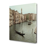 30" Venetian Grand Canals with GondolaGiclee Wrap Canvas Wall Art.