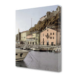 25" Picturesque Tuscan Harbour Giclee Wrap Canvas Wall Art