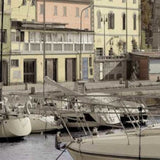 30" Picturesque Tuscan Harbour Giclee Wrap Canvas Wall Art