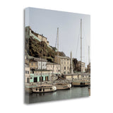 Picturesque Tuscan Village on a Harbour Giclee Wrap Canvas Wall Art