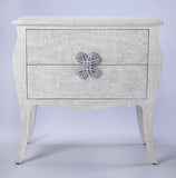 Butler Specialty Felicia White Raffia Accent Chest 4367405