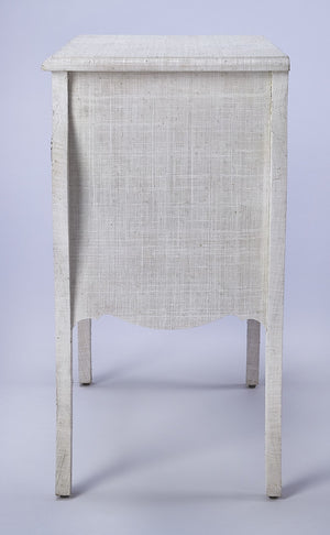 Butler Specialty Felicia White Raffia Accent Chest 4367405