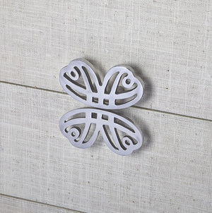 Butler Specialty Felicia White Raffia Accent Chest 4367405