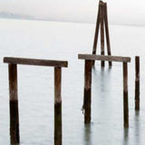 Wood Poles in the Water 2 Giclee Wrap Canvas Wall Art