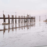 Fishing Boat Pier 3 Giclee Wrap Canvas Wall Art