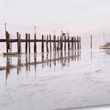 Fishing Boat Pier 4 Giclee Wrap Canvas Wall Art