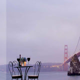 Bistro Café For Two Golden Gate Bridge 4 Giclee Wrap Canvas Wall Art