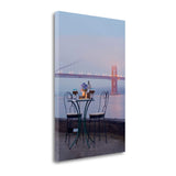 Foggy Night Bistro Café Golden Gate Bridge 4 Giclee Wrap Canvas Wall Art