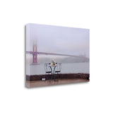 Overcast Bistro Café Golden Gate Bridge 4 Giclee Wrap Canvas Wall Art