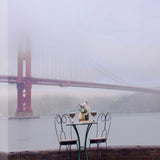 Overcast Bistro Café Golden Gate Bridge 4 Giclee Wrap Canvas Wall Art