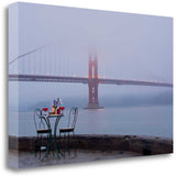 Wine Time For Two Golden Gate Bridge 1 Giclee Wrap Canvas Wall Art