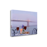 Up Close Wine Time Golden Gate Bridge 4 Giclee Wrap Canvas Wall Art