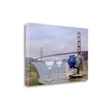 Up Close Beach Style Brunch For Two Golden Gate 4 Bridge Giclee Wrap Canvas Wall Art