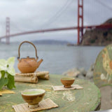 Japanese Tea Golden Gate Bridge 2 Giclee Wrap Canvas Wall Art