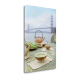 Tea Set For Two Golden Gate Bridge 3 Giclee Wrap Canvas Wall Art