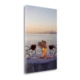 Sunset Date 2 For Two City Giclee Wrap Canvas Wall Art