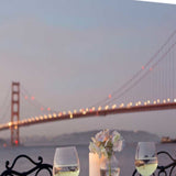 Candle Lit Night For Two Golden Gate Bridge 2 Giclee Wrap Canvas Wall Art