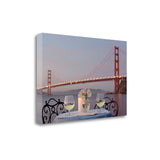 Candle Lit Night For Two Golden Gate Bridge 3 Giclee Wrap Canvas Wall Art