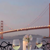 Candle Lit Night For Two Golden Gate Bridge 4 Giclee Wrap Canvas Wall Art