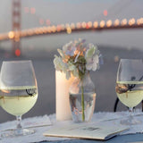 Up Close Romantic Wine Night For Two Golden Gate Bridge 4 Giclee Wrap Canvas Wall Art