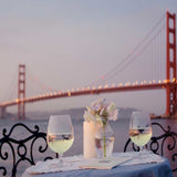 Romantic Wine Night For Two Golden Gate Bridge 1 Giclee Wrap Canvas Wall Art