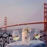 Romantic Wine Night For Two Golden Gate Bridge 2 Giclee Wrap Canvas Wall Art