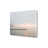 Sunset at the Pier 3 Giclee Wrap Canvas Wall Art