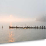 Sunset at the Pier 3 Giclee Wrap Canvas Wall Art