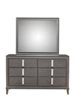 Lorraine 6 Drawer Dresser, Dark Grey