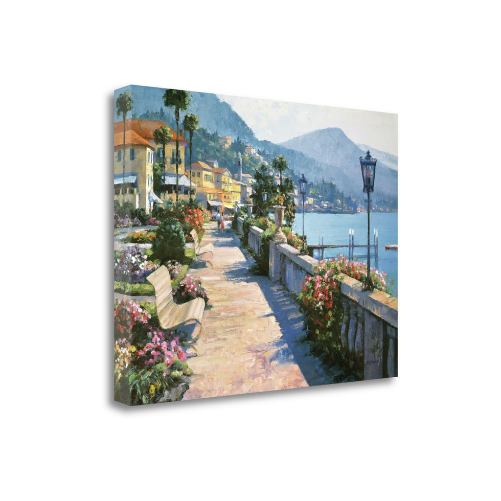 32" Coastal Promenade Print on Gallery Wrap Canvas Wall Art