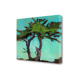 32" Abstract Green Tree 3 Giclee Wrap Canvas Wall Art