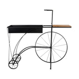 Sagebrook Home Contemporary Metal/wood, Bike Planter, Brown/black 16522 Brown/black Iron